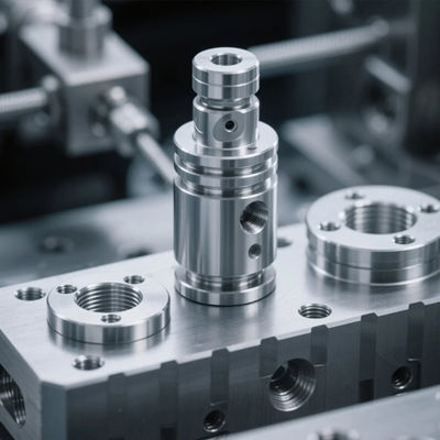 कस्टम सीएनसी चिकित्सा उपकरण घटकों 100% क्यूसी नियंत्रण परिशुद्धता मशीनीकृत भागों